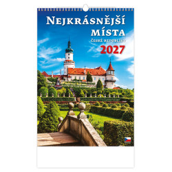 Nástěnný kalendář 2027 - Nejkrásnější místa ČR