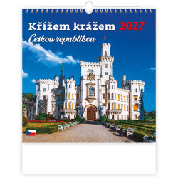 Nástěnný kalendář 2027 - Křížem krážem Českou republikou