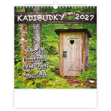 Nástěnný kalendář 2027 - Kadibudky  