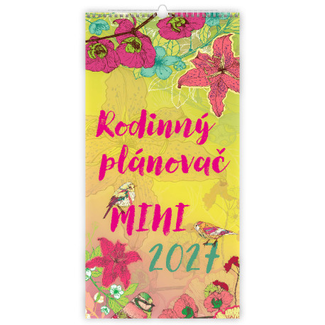 Nástěnný kalendář 2027 - MINI Rodinný plánovač