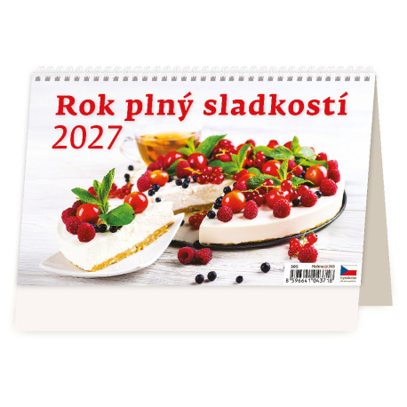 Stolní kalendář 2027 - Rok plný sladkostí