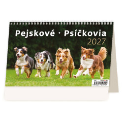 Stolní kalendář 2027 - Pejskové/Psíčkovia