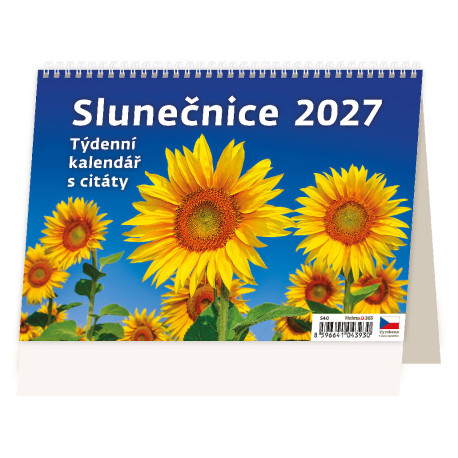 Stolní kalendář 2027 - Slunečnice