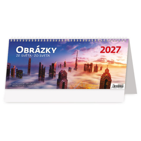 Stolní kalendář 2027 - Obrázky ze světa/Obrázky zo sveta