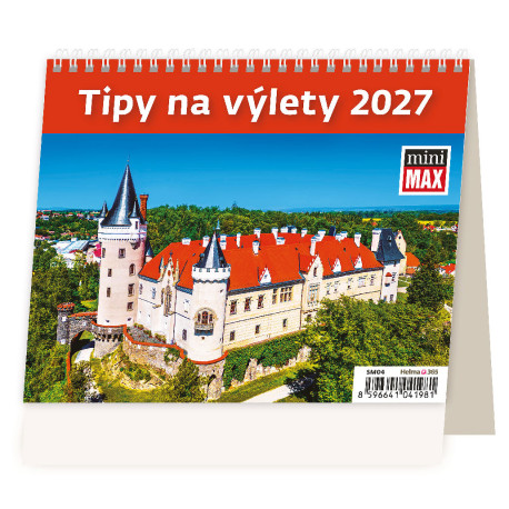 Stolní kalendář 2027 - MiniMax Tipy na výlety