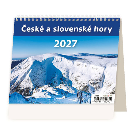 Stolní kalendář 2027 - MiniMax České a slovenské hory