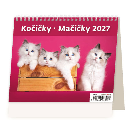 Stolní kalendář 2027 - MiniMax Kočičky/Mačičky