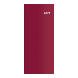 Kapesní diář měsíční 2027 - Torino - bordó