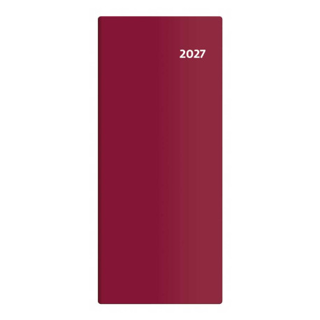 Kapesní diář měsíční 2027 - Torino - bordó