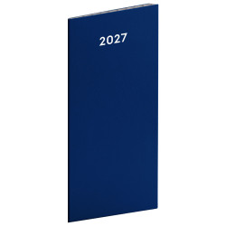 Měsíční diář 2027 plánovací kapesní - Modrá