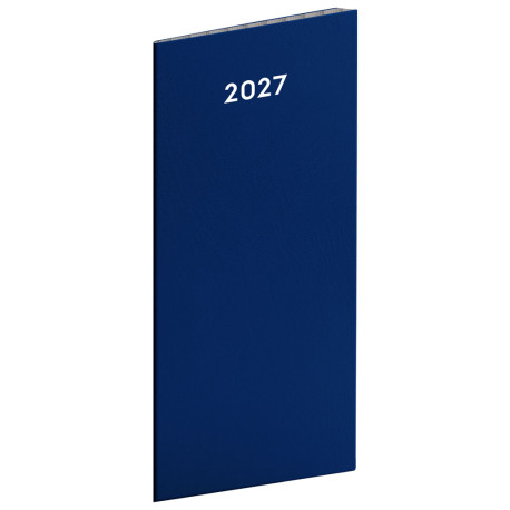 Měsíční diář 2027 plánovací kapesní - Modrá