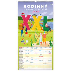 Nástěnný kalendář 2027 Rodinný plánovací XXL 
