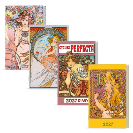 Týdenní diář kapesní 2027 Alois - Alfons Mucha - náhodný motiv