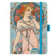 Denní diář 2027 Alfons Mucha A5 - Modrý