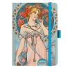 Denní diář 2027 Alfons Mucha A5 - Modrý