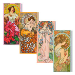 Měsíční diář kapesní  2027 Božka- Alfons Mucha - náhodný motiv