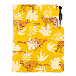 Diář DESIGN týdenní B6 2027 český - žlutá - Gepard