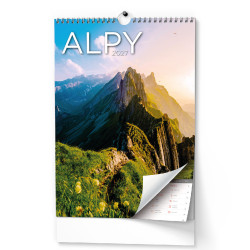 Nástěnný kalendář 2027 Alpy 