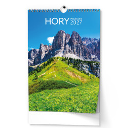 Nástěnný kalendář 2027 Hory  