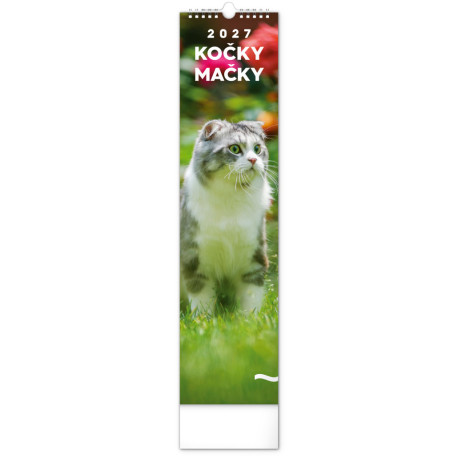 Nástěnný kalendář 2027 Kravata - Kočky - Mačky