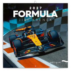 Nástěnný poznámkový kalendář 2027 Formule - Jiří Křenek