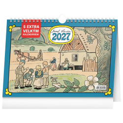 Stolní kalendář 2027 Josef Lada s extra velkým kalendáriem
