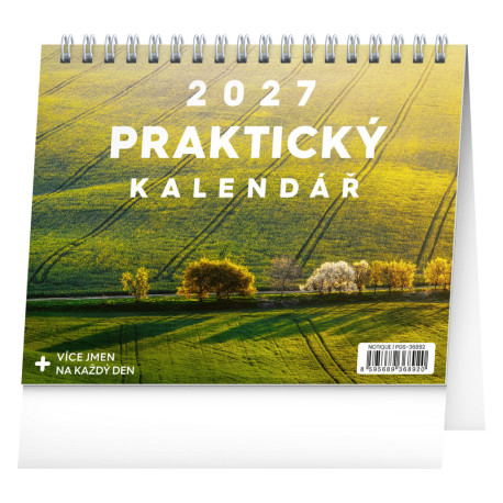 Stolní kalendář 2027 Praktický kalendář s citáty