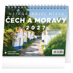 Stolní kalendář 2027 Nejkrásnější místa Čech a Moravy