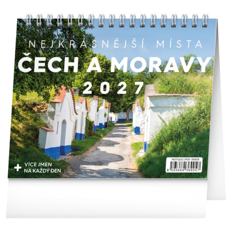 Stolní kalendář 2027 Nejkrásnější místa Čech a Moravy