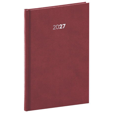 Týdenní diář 2027 A5 Balakon - bordó