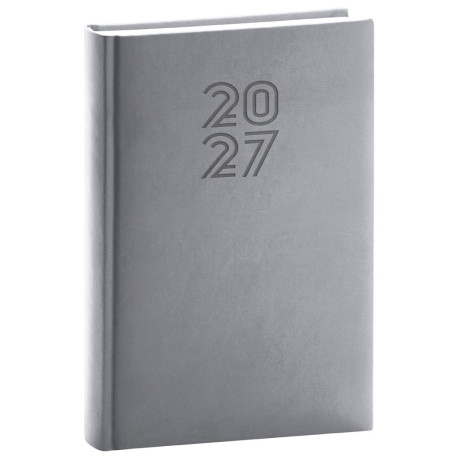 Denní diář 2027 A5 Aprint - šedá