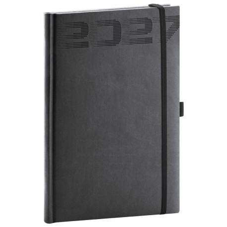 Týdenní diář 2027 A5 Aprint Top - černá