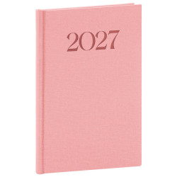 Týdenní diář 2027 A5 Biella - růžová
