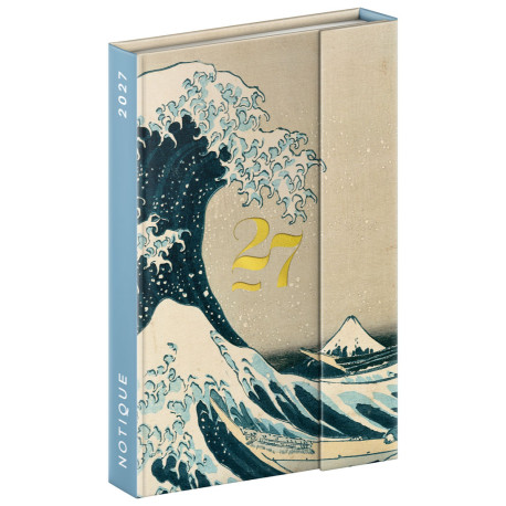 Týdenní magnetický diář 2027 B6 Katsushika Hokusai