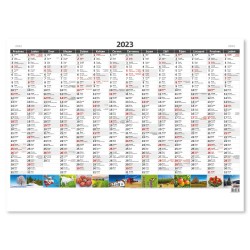 Nástěnný kalendář 2023 - Plánovací roční mapa A1 obrázková