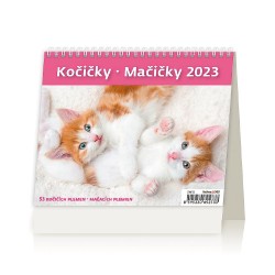 Stolní kalendář 2023 MiniMax - Kočičky/Mačičky