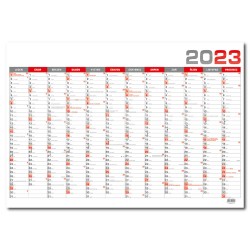 Nástěnný roční kalendář 2023 B1 - Červená