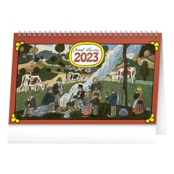 Stolní kalendář 2023 Josef Lada - Na vsi 