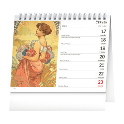 Stolní kalendář 2024 Alfons Mucha 