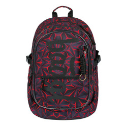 Školní set Core Red Polygon: batoh, penál, sáček